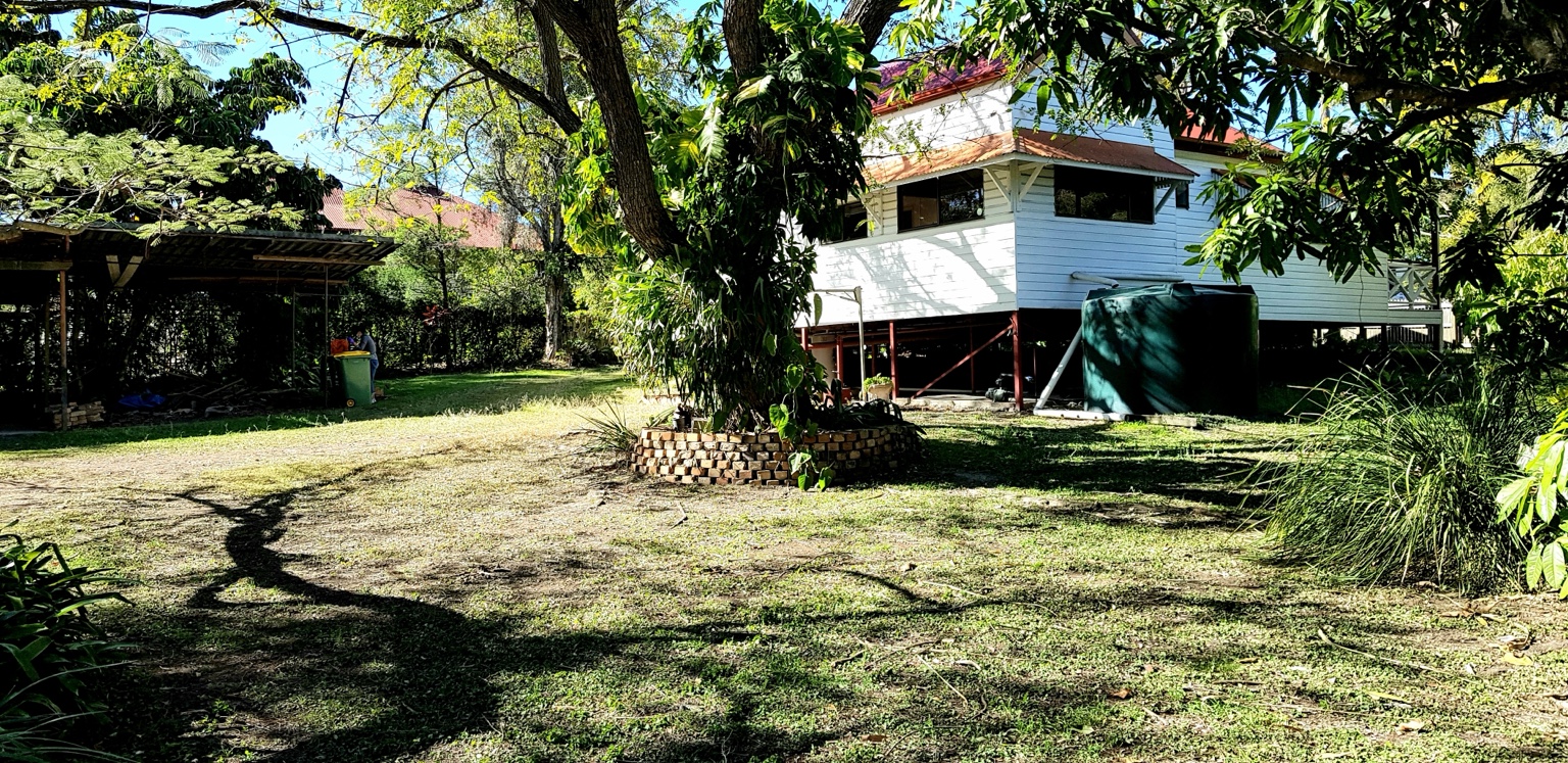 Goodna — Rear garden and original house before development