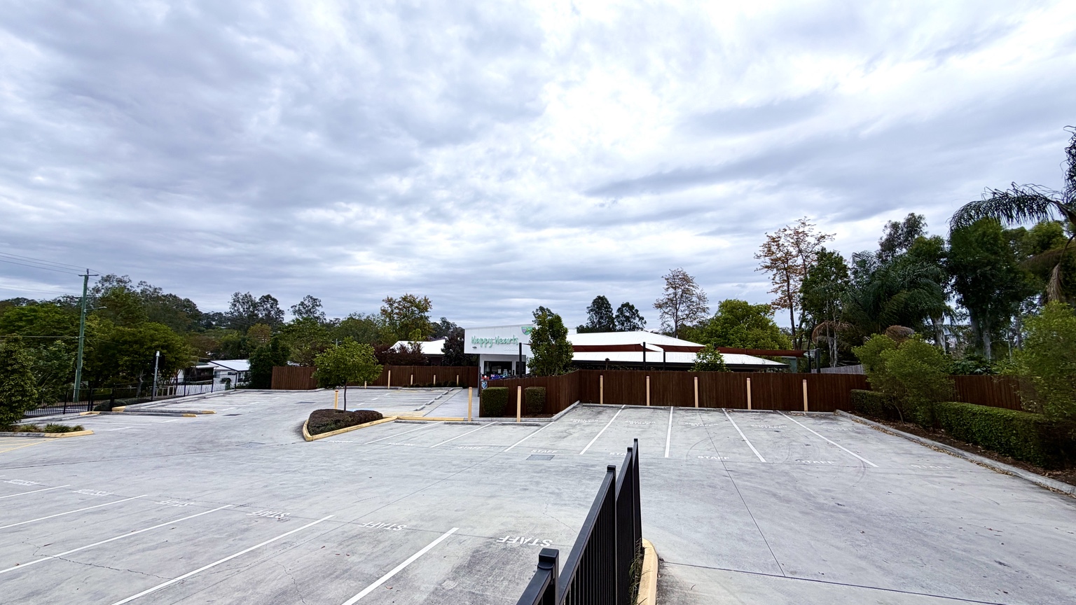 Goodna completed childcare centre — Front entrance and car park